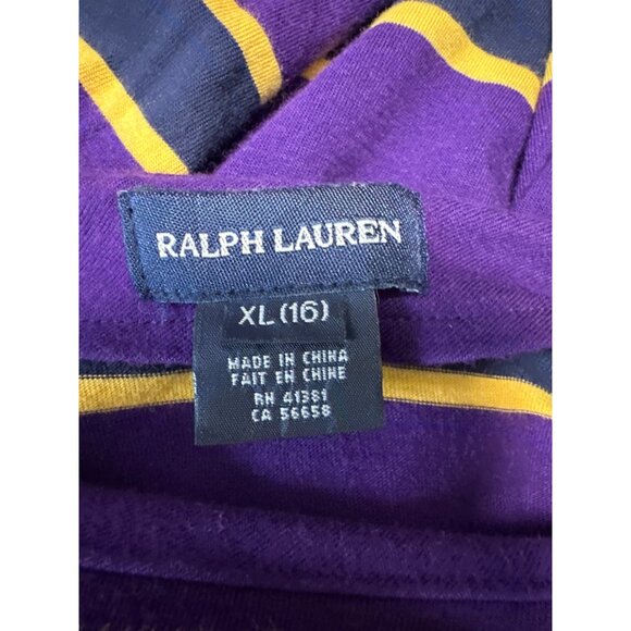 Ralph Lauren Striped Long-Sleeve Tunic Dress With Adjustable Waist Tie Size XL - Picture 8 of 12